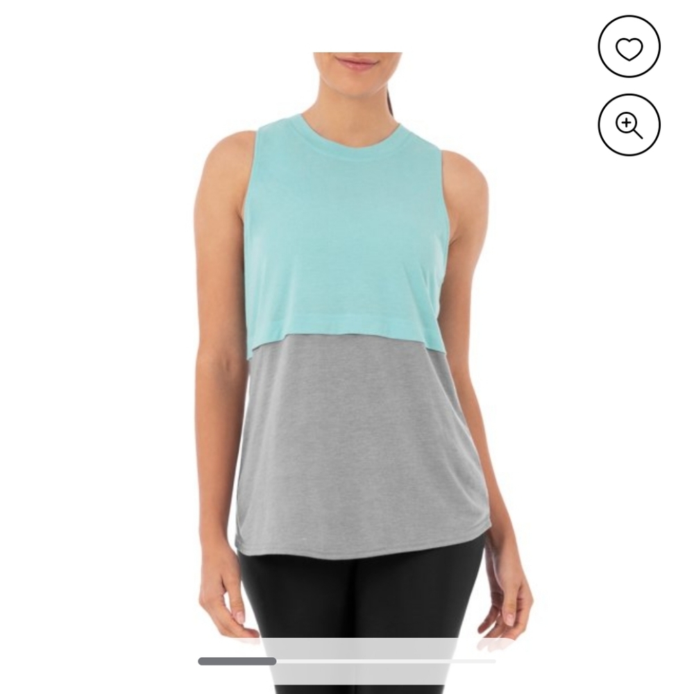 Athletic Works Women's Athleisure Colorblock 2fer Tank Size XL